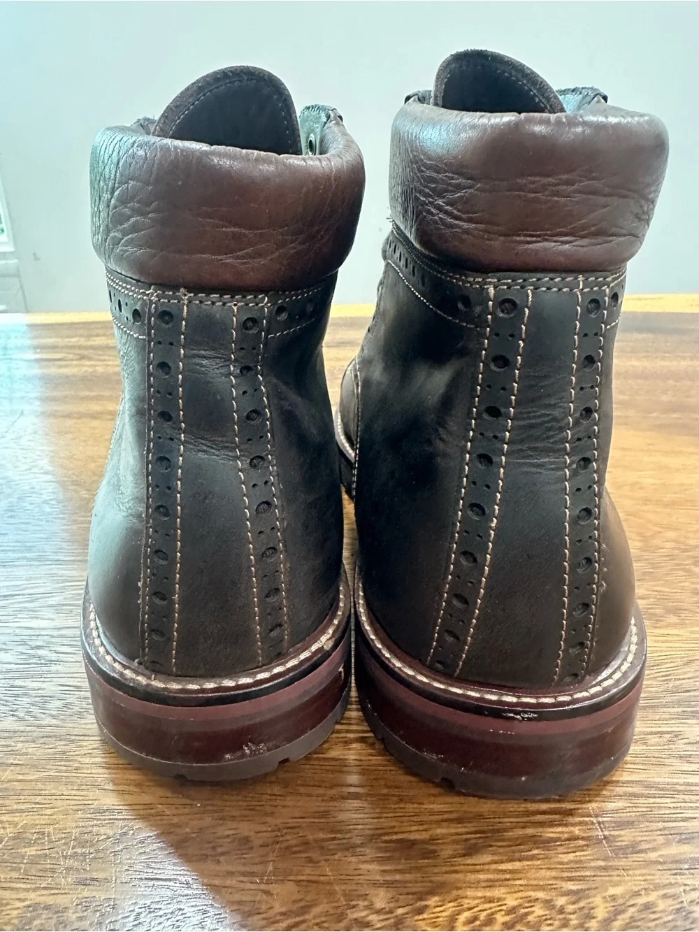 Warfield & Grand Presidio Cap Toe Brown Leather Dress Boots Men’s Sz 11.5 113806